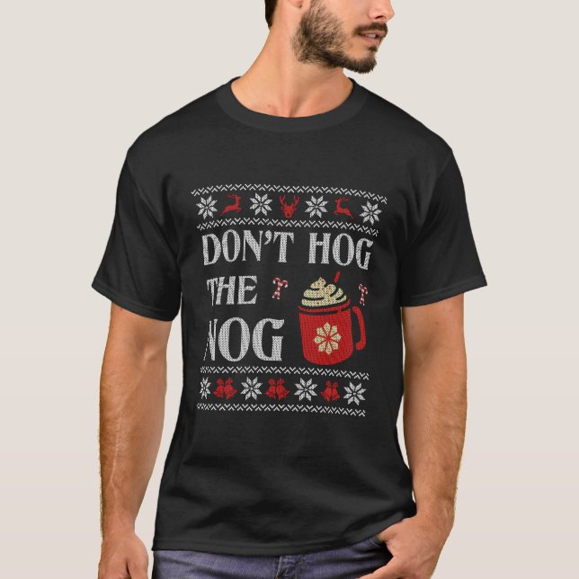 T-shirt Style Laide Cochon Épinglé Le Nog (Devant)