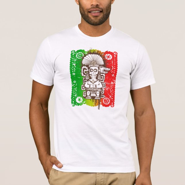 T-shirt Style latin Camiseta de chemise d'Azteca (Devant)