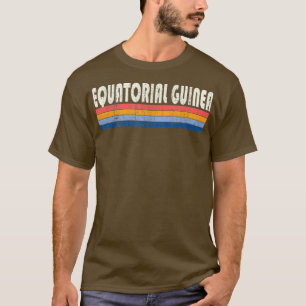 T-shirt Style les années 70 80s Vintage rétro Guinée équat