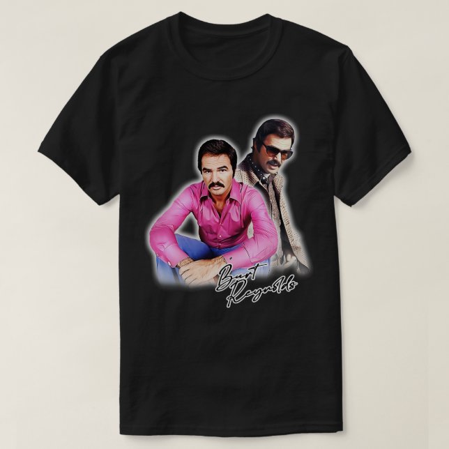 T-shirt Style les années 70 rétro Burt Reynolds (Design devant)