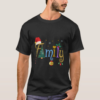 T-shirt Style Lettres De Famille Amour Ma Famille