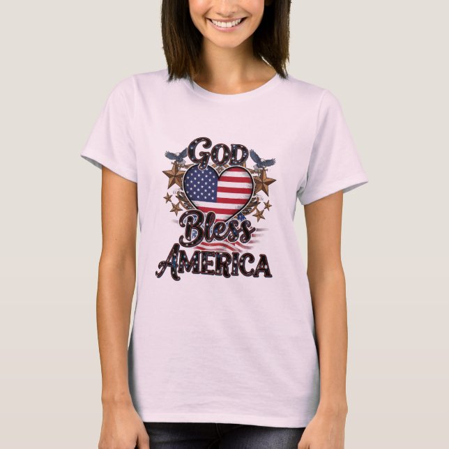 T-shirt Style Liberty : Etats-Unis Slogan Designs (Devant)