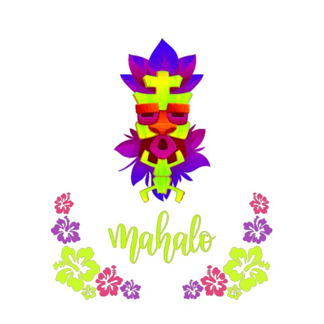 T-shirt Style Mahalo Tiki (Créateur téléchargé)