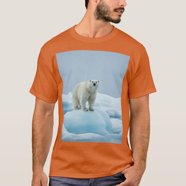 T-shirt Style majestueux de l'Ours polaire arctique (Devant)
