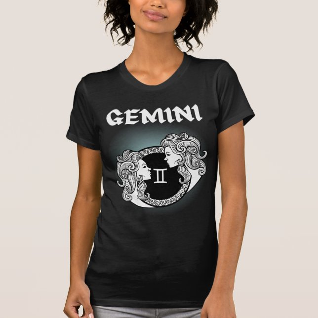 T-shirt Style médiéval Zodiac Gemini (Devant)