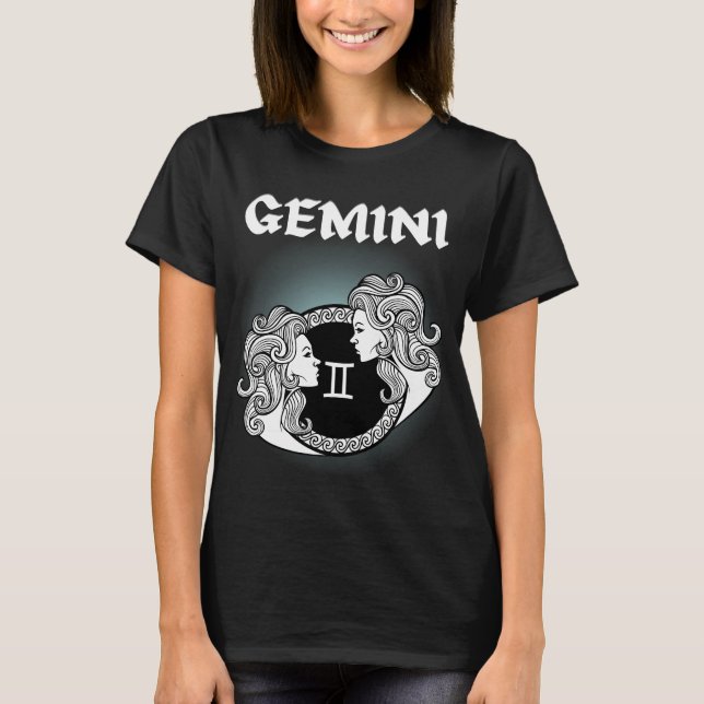 T-shirt Style médiéval Zodiac Gemini (Devant)