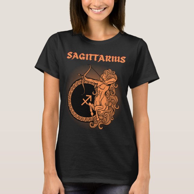 T-shirt Style médiéval Zodiac Sagittarius (Devant)