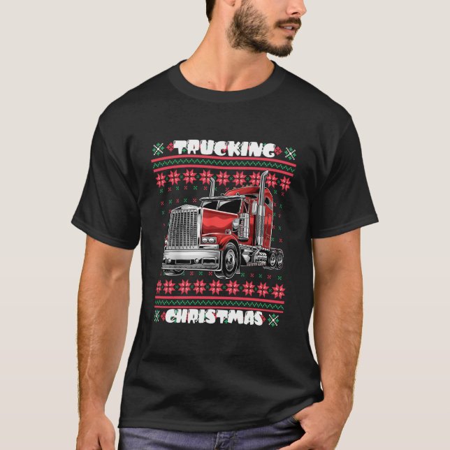 T-shirt Style moche de chauffeur de camion (Devant)