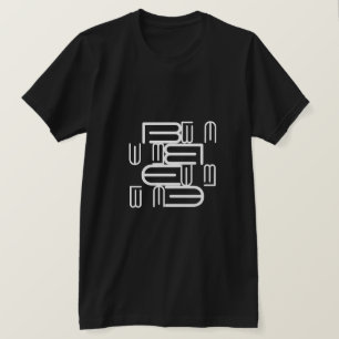T-shirt Style moderne Alphabet Texte Typographie Design