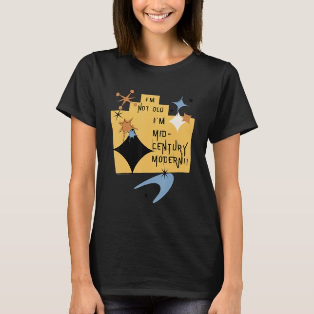 T-shirt Style Moderne Mi-Siècle Drôle Anniversaire Graphis (Devant)