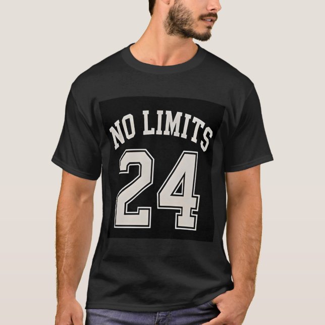 T-shirt Style motivationnel gras No Limits 24 (Devant)