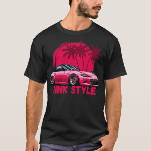 T-shirt Style MX5 Miata rose