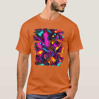 T-shirt Style Néon UV Glow Party Rave drôle