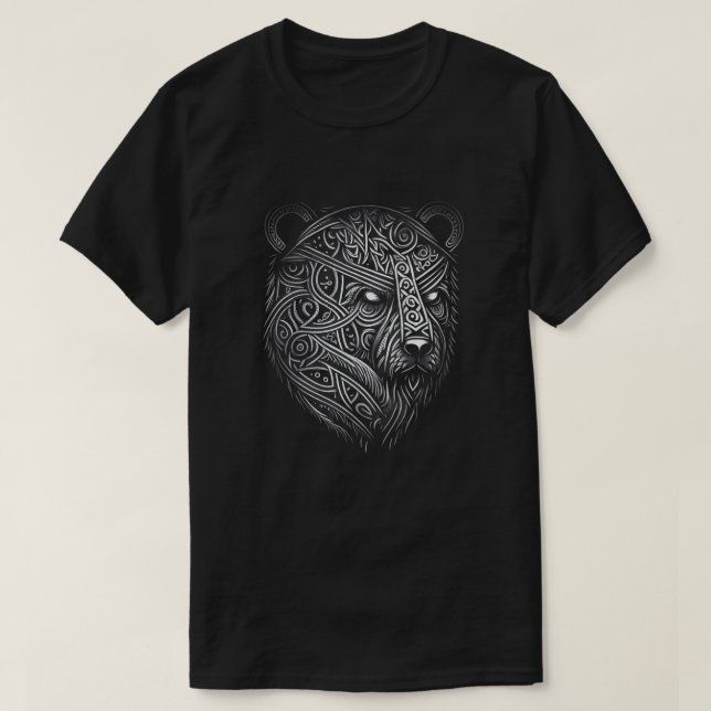 T-shirt Style Nordique Ours Tatouage Viking Ursa Faune Ani (Design devant)