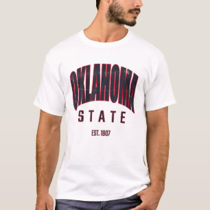 T-shirt Style OKLAHOMA Classic Retro Vintage 90S - Gris