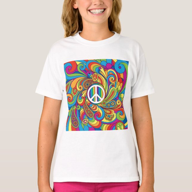 T-shirt Style Peace 60s (Devant)