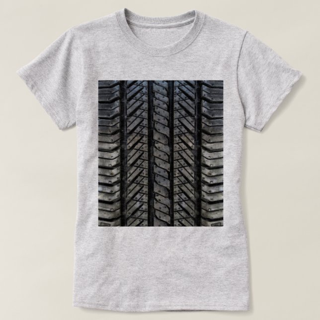 T-shirt Style Pneus en caoutchouc Texture automobile (Design devant)