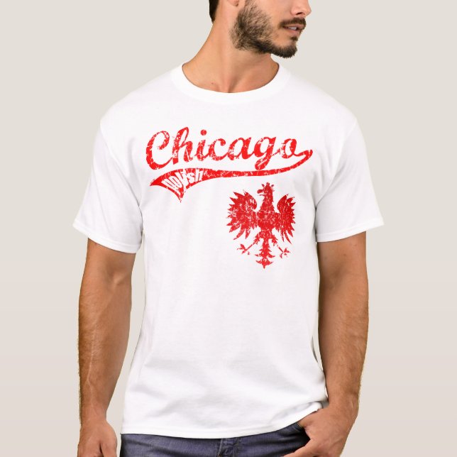 T-shirt Style polonais de base-ball de Chicago (Devant)