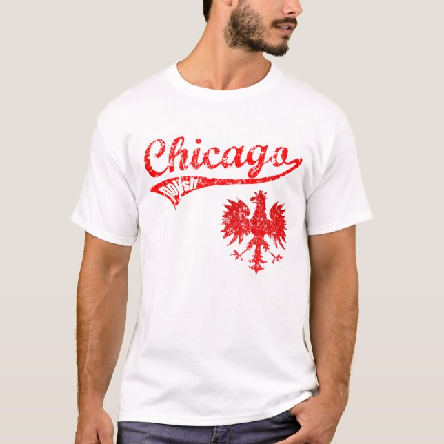 T-shirt Style polonais de base-ball de Chicago (Devant)
