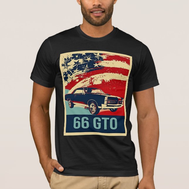 T-shirt Style Pop GTO Pontiac 1966 (Devant)