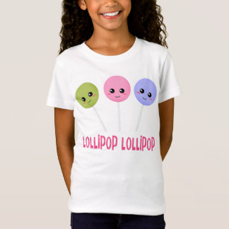T-Shirt Style pourpre de Kawaii de rose de vert de lucette