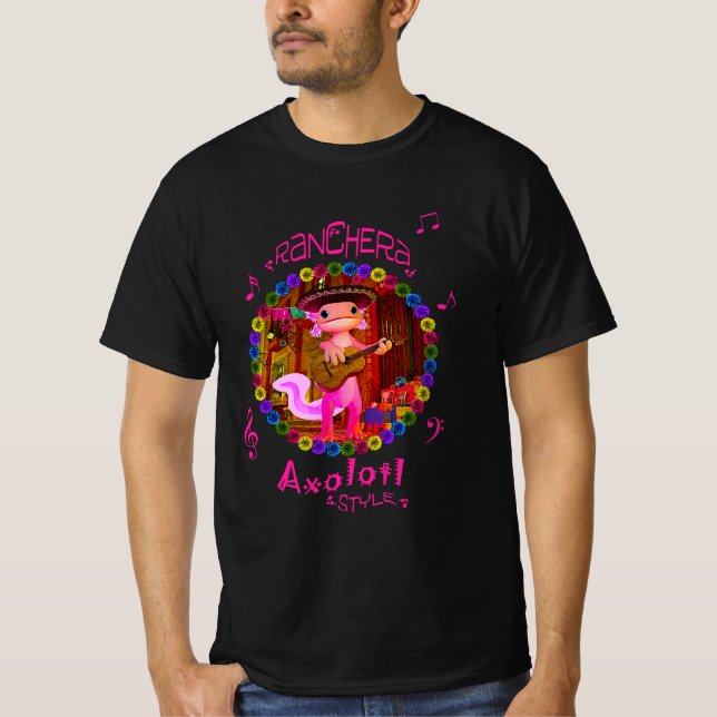 T-shirt Style Ranchera Axolotl (Devant)