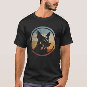 T-shirt Style rétro Australien Kelpie Chien T Chemise