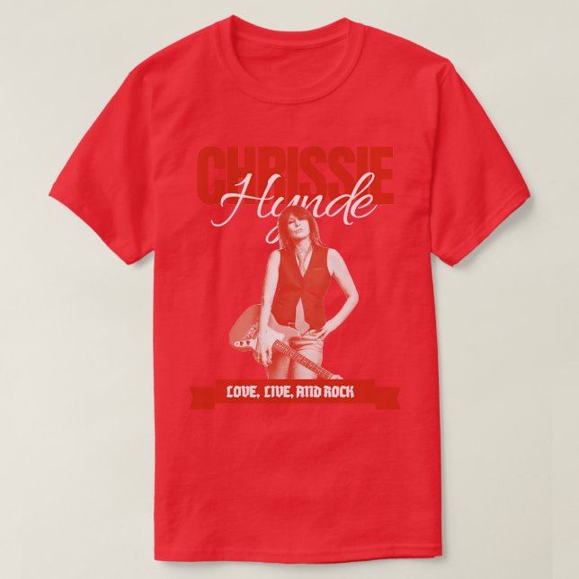 T-shirt Style rétro Chrissie Hynde (Design devant)