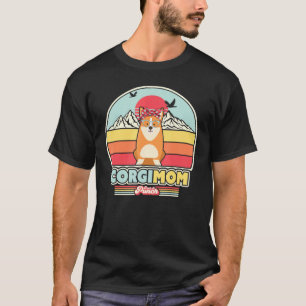 T-shirt Style rétro Corgi Mom