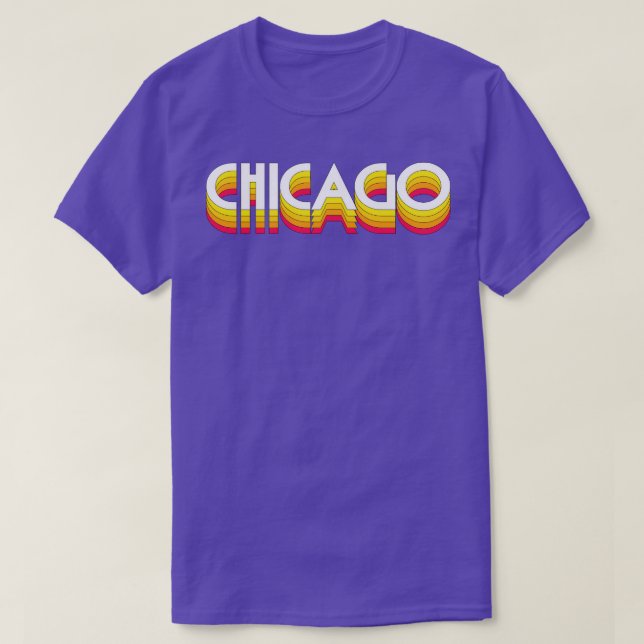 T-shirt Style rétro de Chicago Design 1 (Design devant)