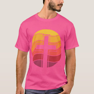T-shirt Style rétro de Jésus Croix Vintage