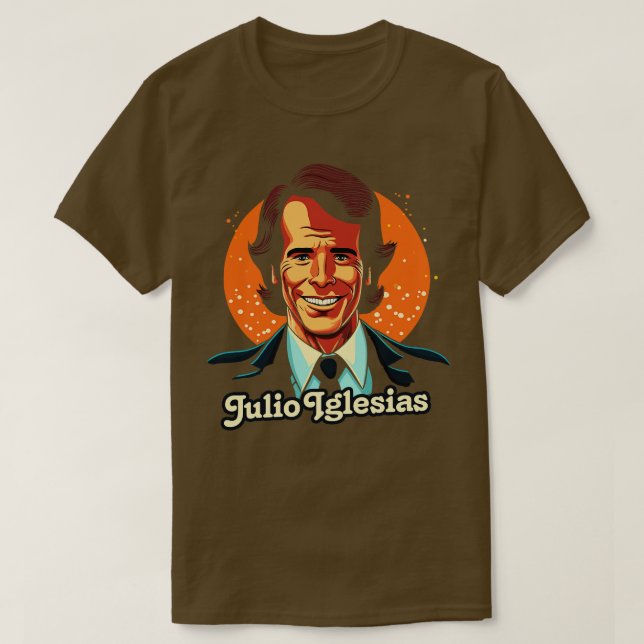T-shirt Style rétro de Julio Iglesias (Design devant)