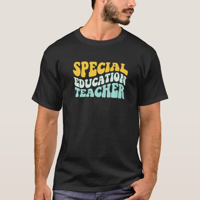 T-shirt Style rétro de l'enseignant de l'enseignement spéc (Devant)