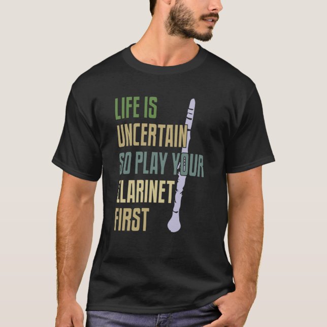 T-shirt Style rétro du lecteur Clarinet (Devant)