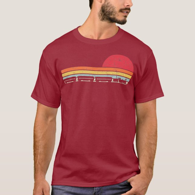 T-shirt Style Retro du train (Devant)