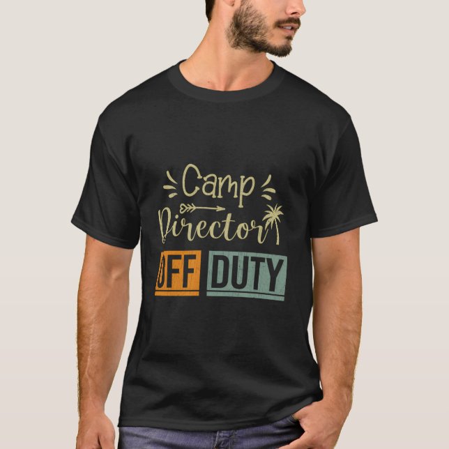T-shirt Style Rétro Fin D'Été École Année Camp Directo (Devant)