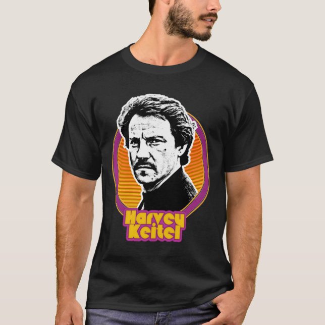 T-shirt Style rétro Harvey Keitel Fan Art Design (Devant)