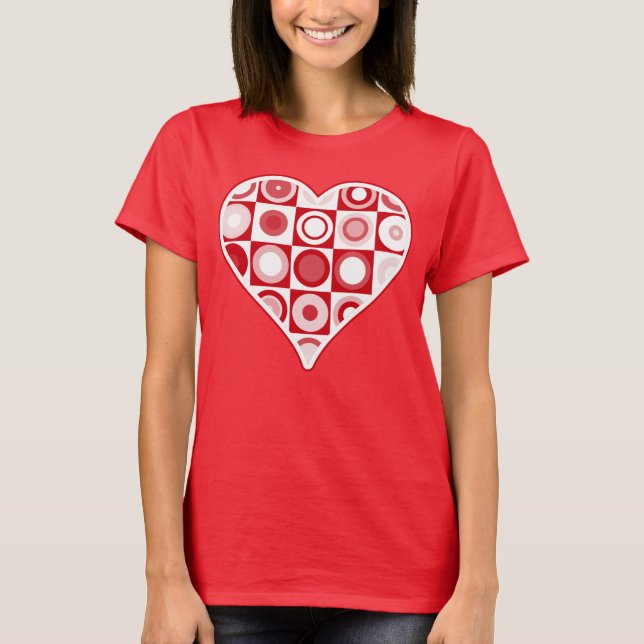 T-shirt Style Retro Heart 60s (Devant)