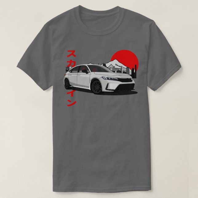 T-shirt Style rétro Honda Civic fl5 (Design devant)