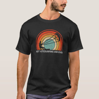 T-shirt Style rétro Mens Vintage Meilleur Kitesurf Papa Ja