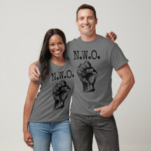T-shirt Style Rétro - N.W.O. Poing levé