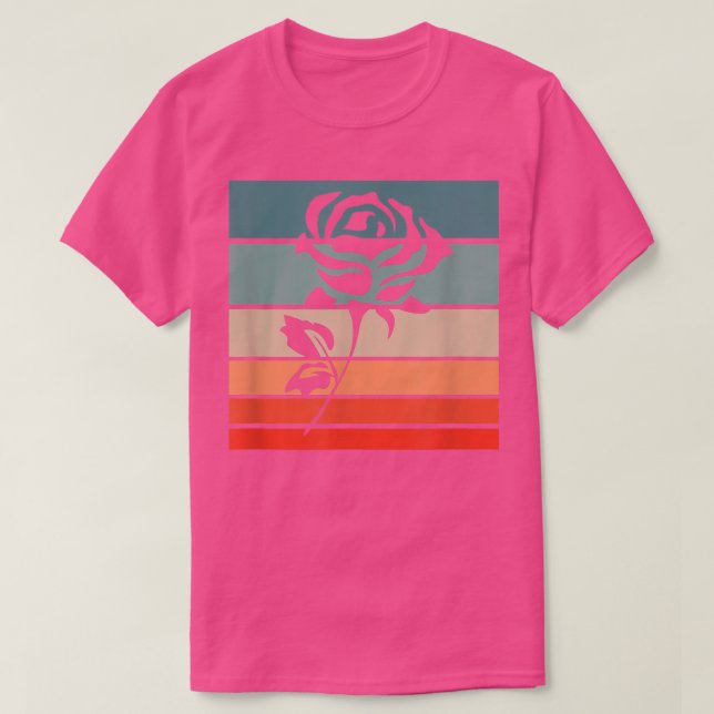 T-shirt Style rétro rose Vintage  (Design devant)
