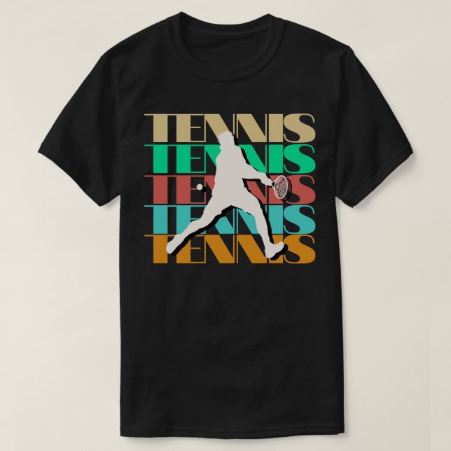 T-shirt Style Retro Tennis (Design devant)
