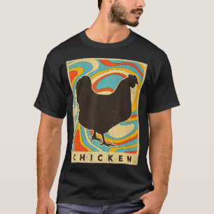 T-shirt Style rétro vintage animal amoureux de poulet