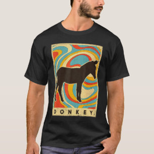 T-shirt Style rétro vintage animal âne