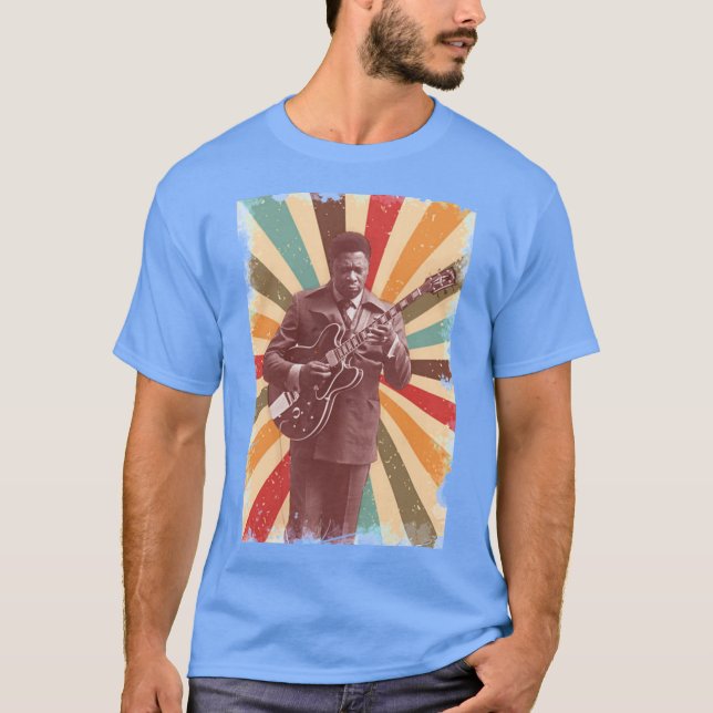 T-shirt Style rétro Vintage Bb King (Devant)