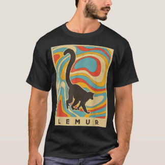 T-shirt Style rétro vintage Lemur Lover Animal