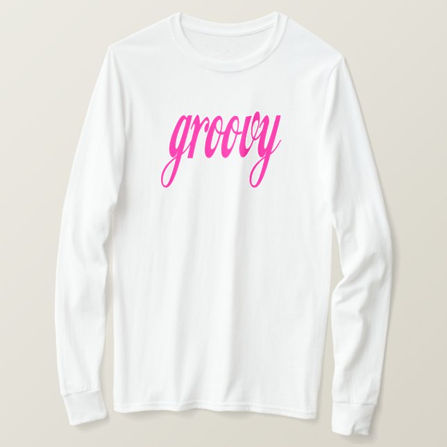 T-shirt Style Rose Groovy (Design devant)