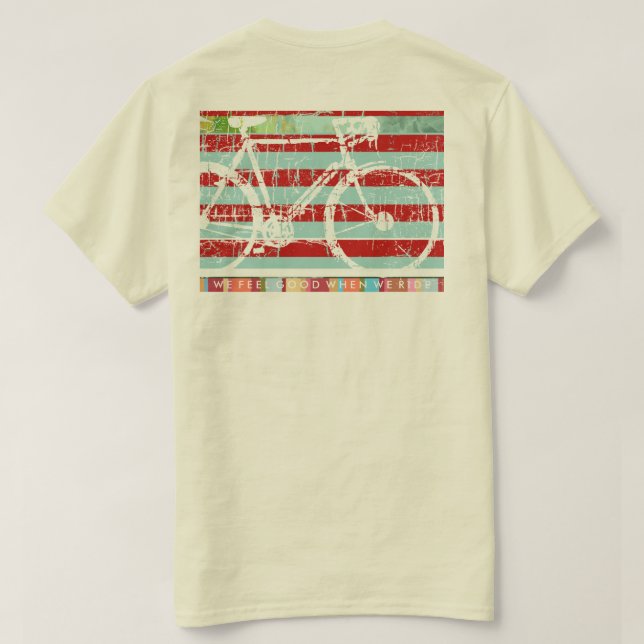 T-shirt style rue urbain graphique Bicycle (Design dos)