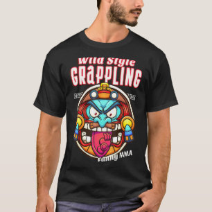 T-shirt Style sauvage Grappling Demon Face Mixed martial a